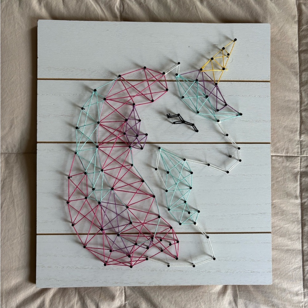 String Art Unicorn Decor